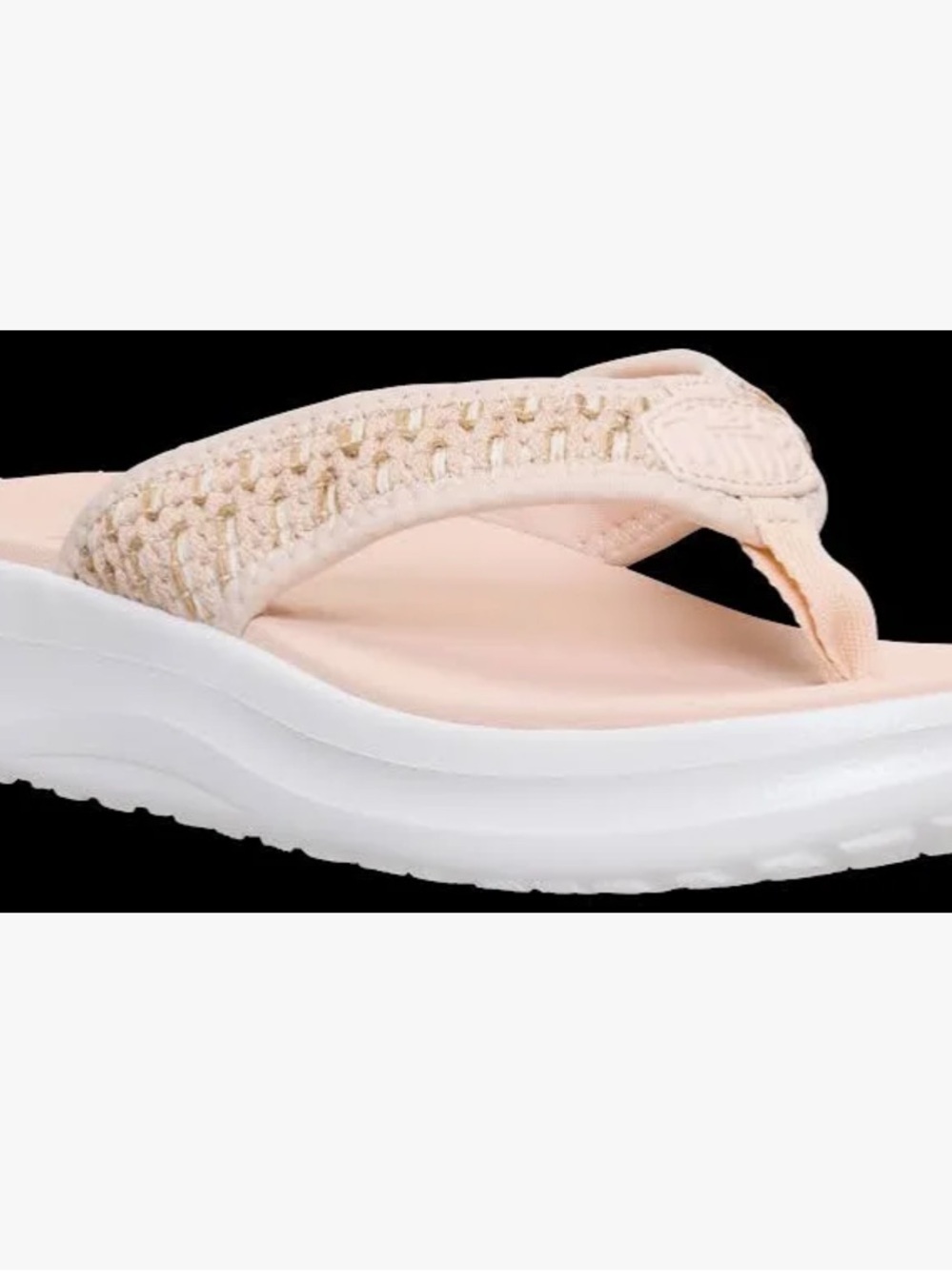Hey Dude Tide Women's Flip Sandals - Champagne Pink with White Sole